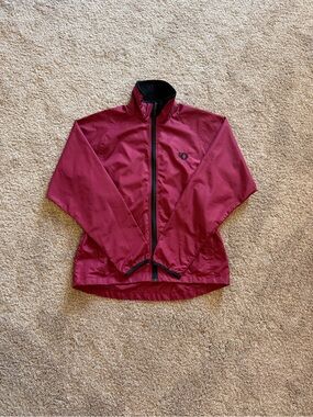 Pearl Izumi Burgundy Full-Zip Cycling Shell